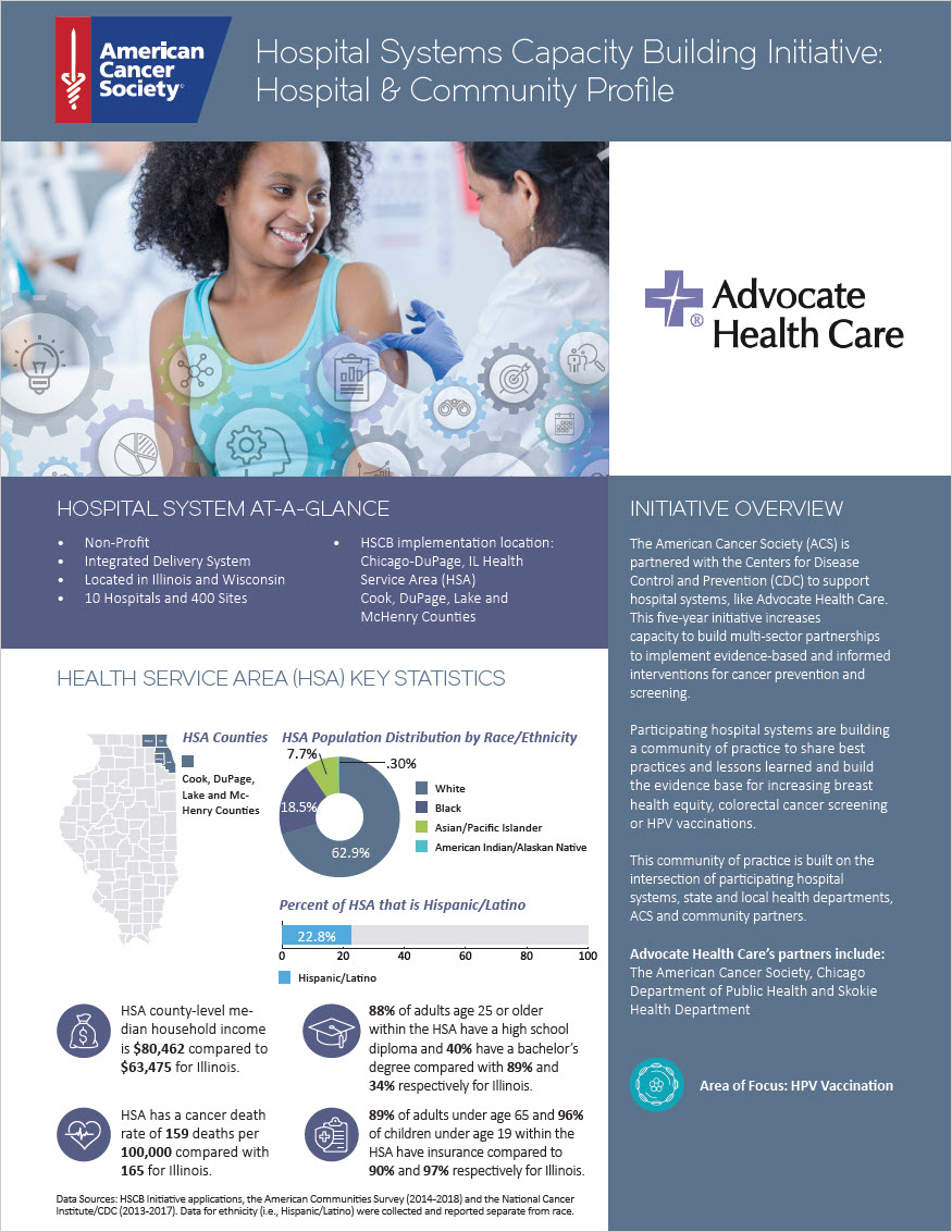 Advocate Health Care - Hospital Systems Capacity Building Initiative