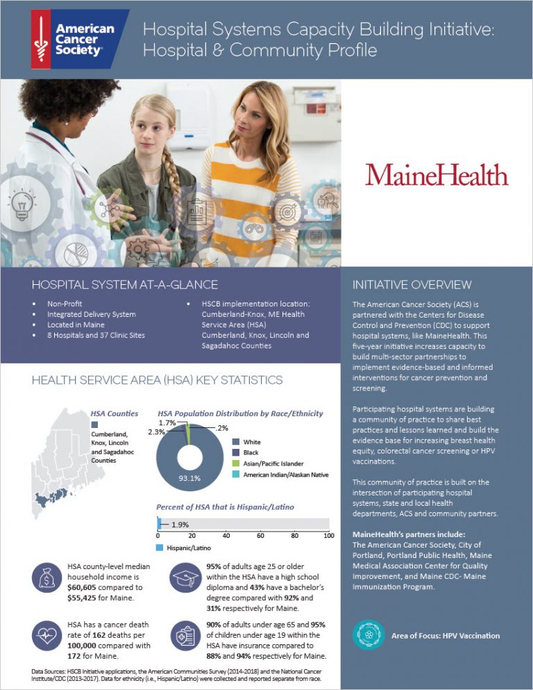 MaineHealth - Hospital Systems Capacity Building Initiative