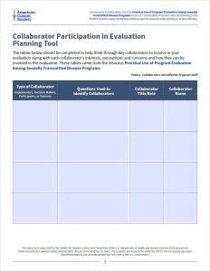 HSCB SA - Planning for Collaborator Cover